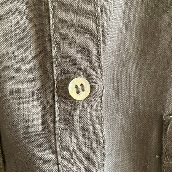 Charcoal Grey Sleeveless Linen Dress - EUC - Picture 7 of 7